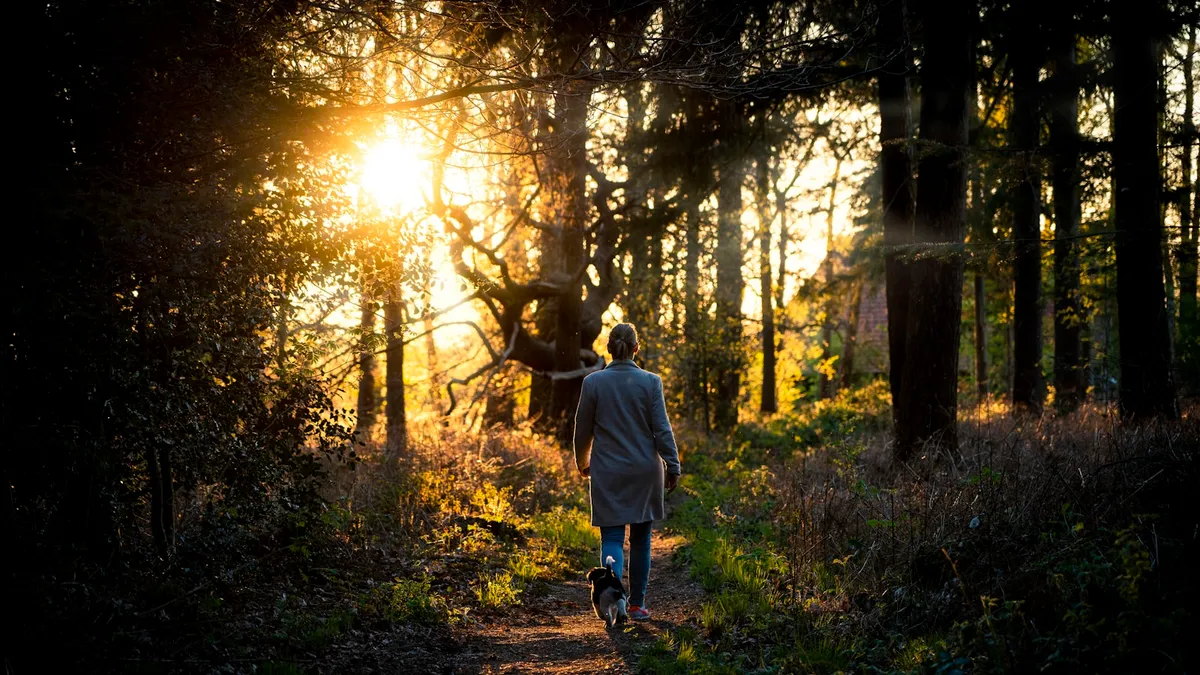 A person pausing to consider a new beginning